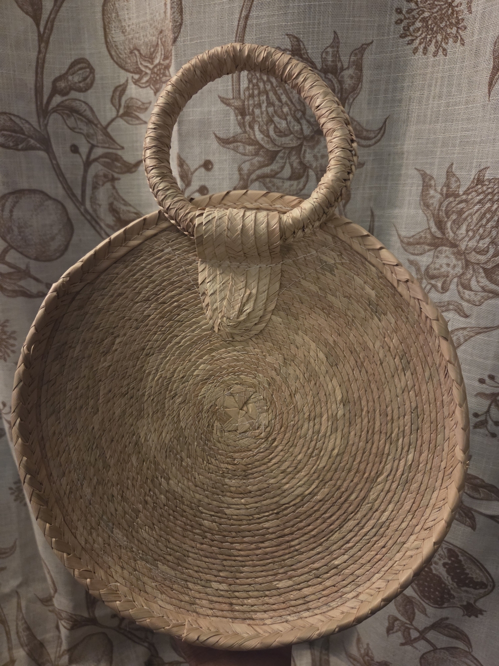 Woven Wall Basket with Loop Handle - Neutral